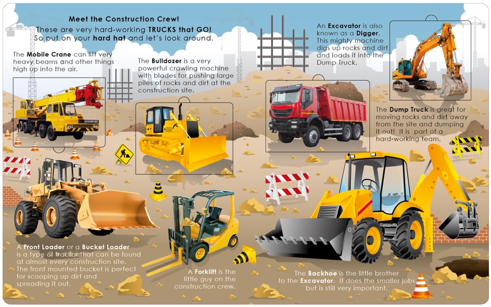 LIFT-THE FLAP-LEARN ABOUT TRUCKS AND OTHER THINGS THAT GO | Lift-Flap Wipe BY Page Publications